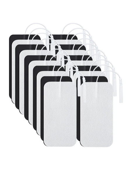 Almohadillas TENS VOVOU 5x10cm 20Pcs Reutilizables Sin Látex Almohadillas TENS VOVOU 5x10cm 20Pcs Reutilizables Sin Látex