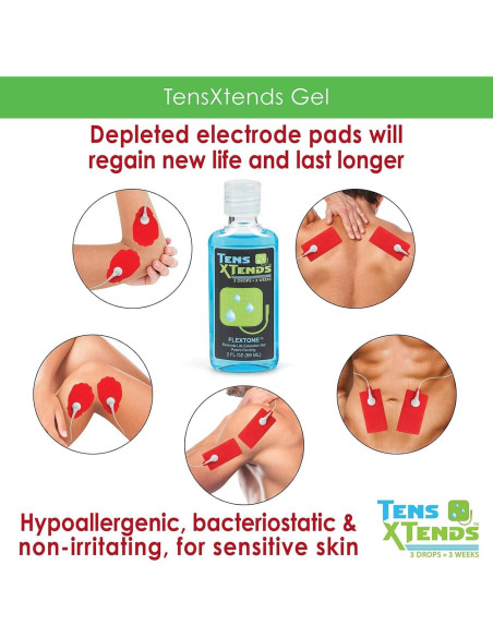 Gel Adhesivo Conductivo FlexTone TensXtends 59 ml - Extiende Vida Electrodos Gel Adhesivo Conductivo FlexTone TensXtends 59 ml - Extiende Vida Electrodos