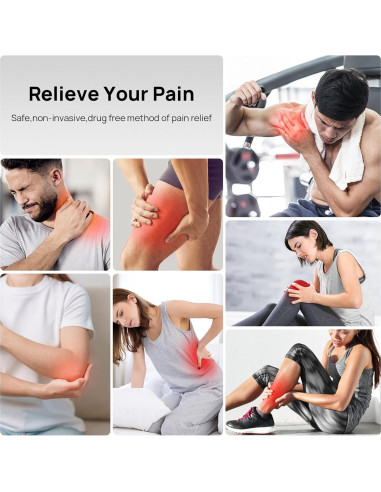 Unidad TENS Estimulador Muscular Doble Canal 6 Modos 20 Niveles