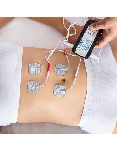 LotFancy Almohadillas Electrodos TENS 40PCS 5x5cm Reutilizables