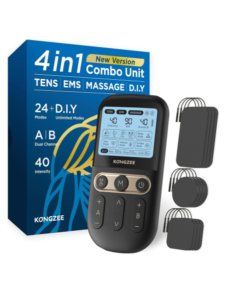 Estimulador Muscular 4 en 1 Kongzee TENS EMS Recargable Estimulador Muscular 4 en 1 Kongzee TENS EMS Recargable