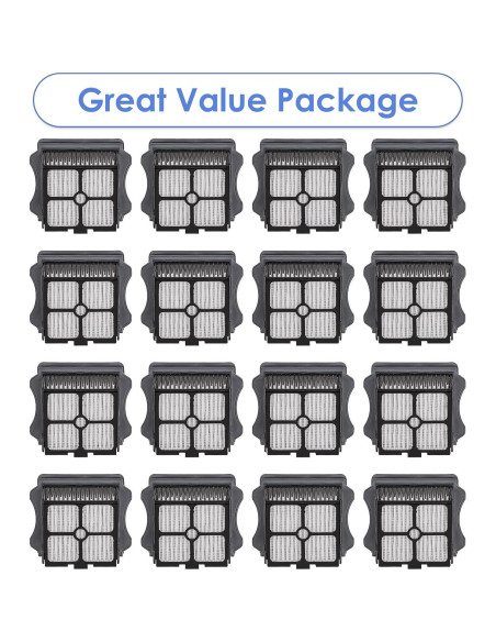 16 Filtros HEPA MIBUMIKI para Tineco iFloor 3/S3/S5/S5 Pro 2 16 Filtros HEPA MIBUMIKI para Tineco iFloor 3/S3/S5/S5 Pro 2