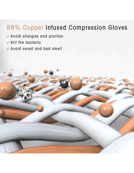 Guantes de Artritis HENOTIC de Cobre para Alivio de Dolores Guantes de Artritis HENOTIC de Cobre para Alivio de Dolores
