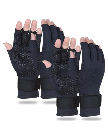 Guantes de Compresión de Cobre Gorbgle para Artritis - 2 Pares