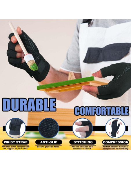Guantes de Compresión de Cobre Gorbgle para Artritis - 2 Pares Guantes de Compresión de Cobre Gorbgle para Artritis - 2 Pares