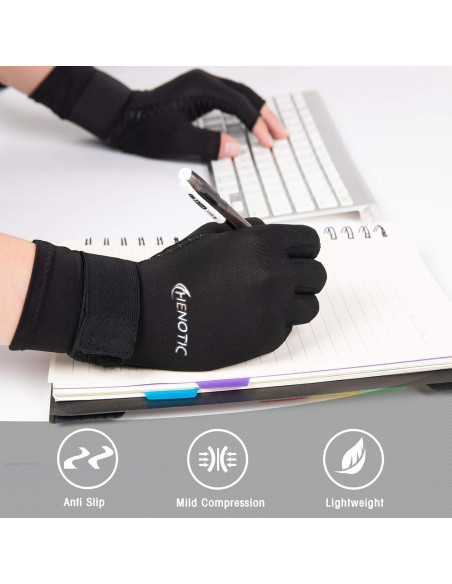 Guantes de Artritis HENOTIC de Cobre para Alivio de Dolores Guantes de Artritis HENOTIC de Cobre para Alivio de Dolores