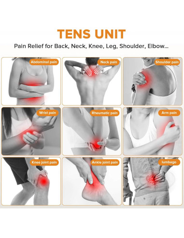 Unidad TENS y EMS Xpainoff 36 Modos Masajeadora Recargable