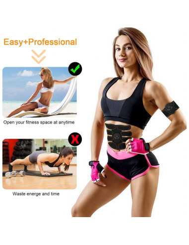 Entrenador Muscular EMS SPORTLIMIT MP01 Unisex Negro 02