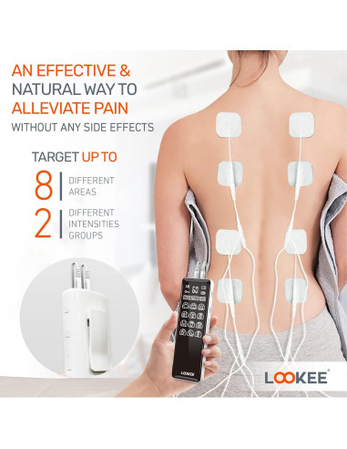 Estimulador Muscular TENS LOOKEE LK113 4 Canales 36 Modos