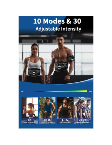 Cinturón de Tonificación Abdominal Ab Stimulator - Ajustable
