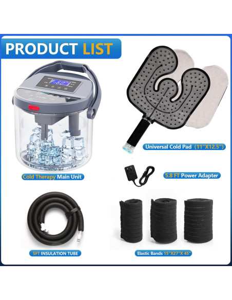 Máquina de Terapia Fría ICYTHRP con Temporizador y Almohadilla Máquina de Terapia Fría ICYTHRP con Temporizador y Almohadilla