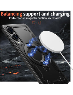 Funda Magnética COTDINFOR para Samsung Galaxy S25 Edge Negra 2