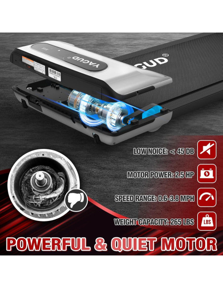 Caminadora Bajo Escritorio Yagud 2.5HP 120kg Pantalla LED Caminadora Bajo Escritorio Yagud 2.5HP 120kg Pantalla LED
