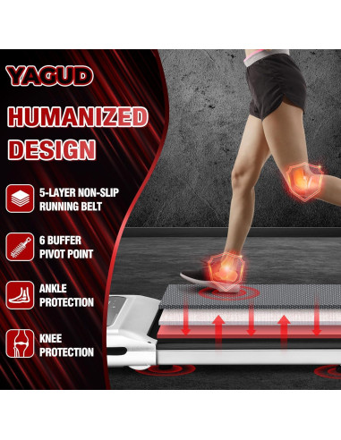 Caminadora Bajo Escritorio Yagud 2.5HP 120kg Pantalla LED