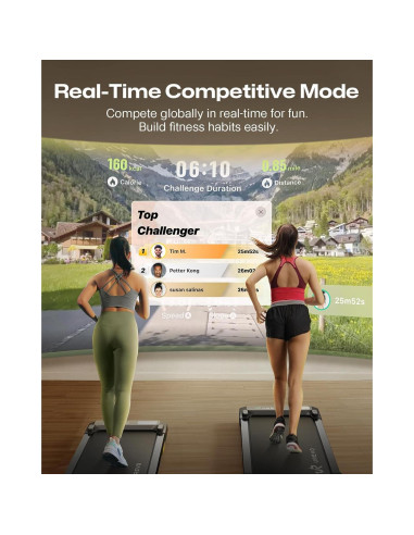 Cinta de Correr UREVO URTM025/URTM026 Compacta 109.8 kg