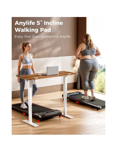 Caminadora Anylife 480D-A Inclinada 150kg 2.5HP Compacta