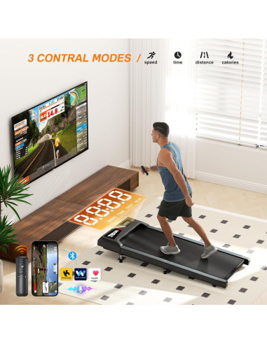 Cinta de Correr WELLFIT 2025 Silenciosa 2.5HP 10% Inclinación