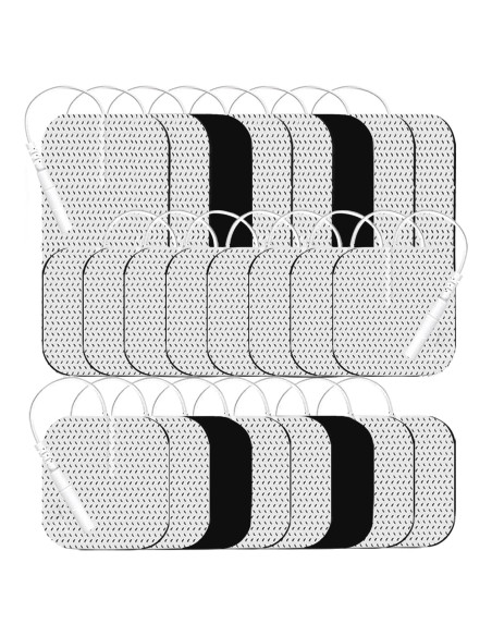 Electrodos TENS Reutilizables GROZAV 24 Pcs 5x10 cm y 5x5 cm Electrodos TENS Reutilizables GROZAV 24 Pcs 5x10 cm y 5x5 cm