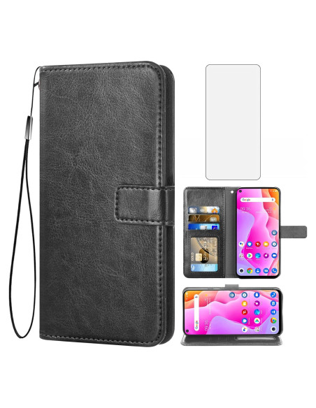 Funda de Cuero Asuwish para TCL 10L / 10 Lite con Protector Funda de Cuero Asuwish para TCL 10L / 10 Lite con Protector