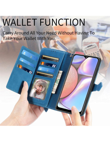 Funda billetera Samsung Galaxy A10S/A01S/M01S Furiet azul