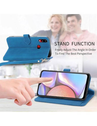 Funda billetera Samsung Galaxy A10S/A01S/M01S Furiet azul