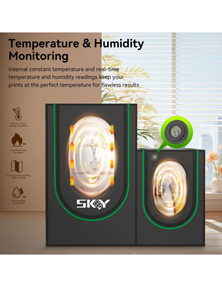 Cubierta Protectora para Impresora 3D Skouphy con Almacenamiento Cubierta Protectora para Impresora 3D Skouphy con Almacenamiento