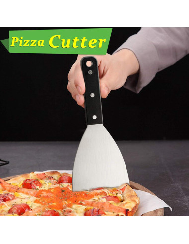 Raspador de Plancha HaSteeL 2 Pcs Acero Inoxidable 24.13cm