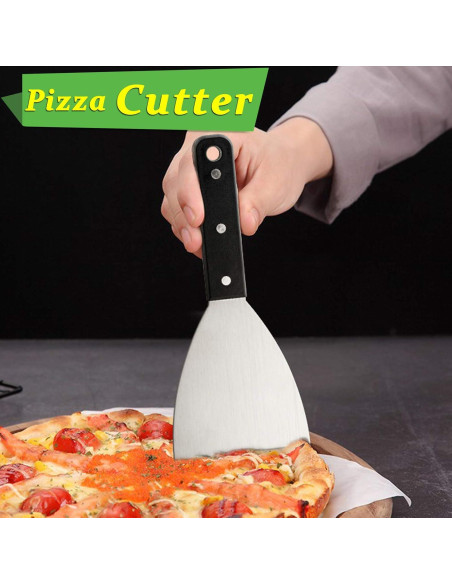 Raspador de Plancha HaSteeL 2 Pcs Acero Inoxidable 24.13cm Raspador de Plancha HaSteeL 2 Pcs Acero Inoxidable 24.13cm