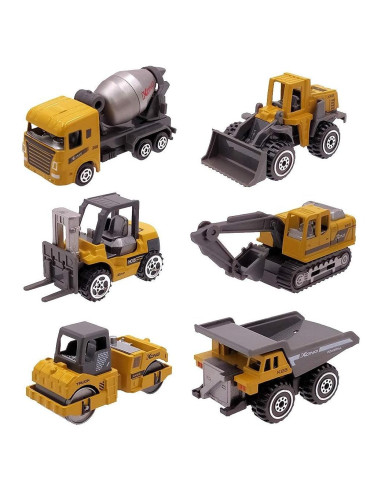 Juego de Vehículos de Construcción KEXIAO - 6 Piezas para Niños