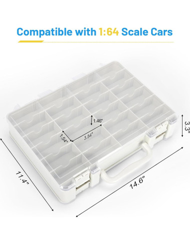 Caja de Almacenamiento Saichotoy para Coches 1:64 - 48 Ranuras