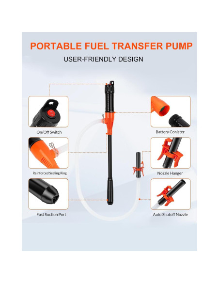 Bomba de Transferencia Eléctrica Portátil BestCosy 66459 2.4 GPM Bomba de Transferencia Eléctrica Portátil BestCosy 66459 2.4 GPM