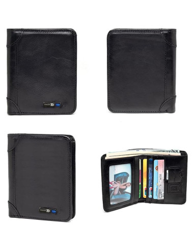 Cartera Anti-Pérdida Bluetooth GPS Hombre - Modelo Negro-1