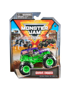 Camión Monstruo Grave Digger 1:64 Spin Master - Juguete para Niños 3+