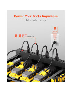 Carro Organizador de Herramientas VEVOR 5 Niveles 8 Salidas CA 2