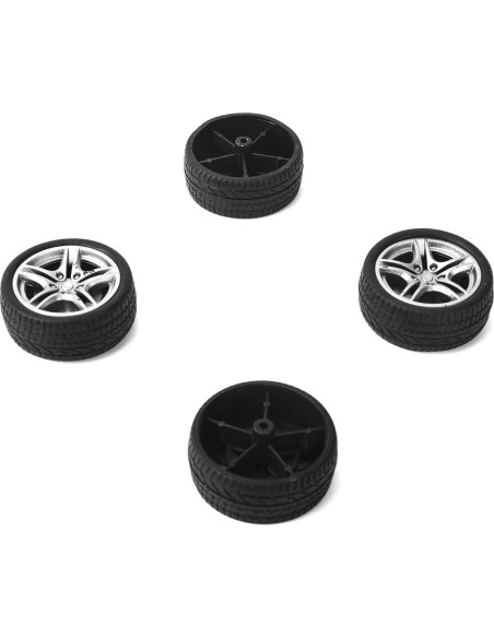 BOXOB 4 Ruedas de Neumático de Juguete para Coche RC 4.8x1.9cm BOXOB 4 Ruedas de Neumático de Juguete para Coche RC 4.8x1.9cm