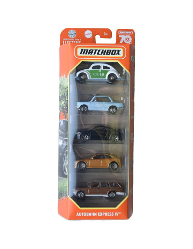 Matchbox Autobahn Express IV 5 Pack Vehículos 1:64