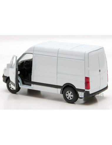 Modelo Metal Fundido KiNSMART Mercedes-Benz Sprinter 1:48 Blanco