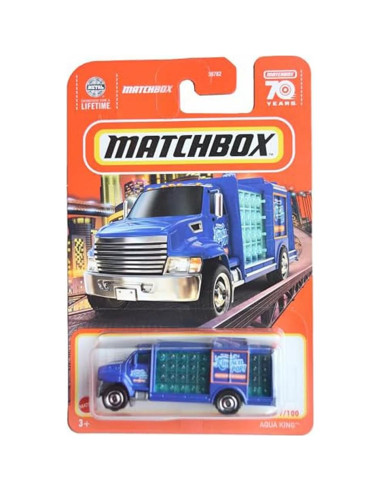 Matchbox Aqua King Camión de Metal Fundido Azul 1:64