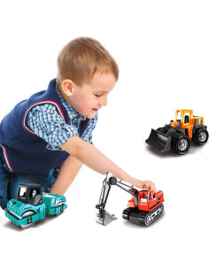 Set de 6 Camiones de Construcción Mini Lamilla - Juguetes para Niños 2