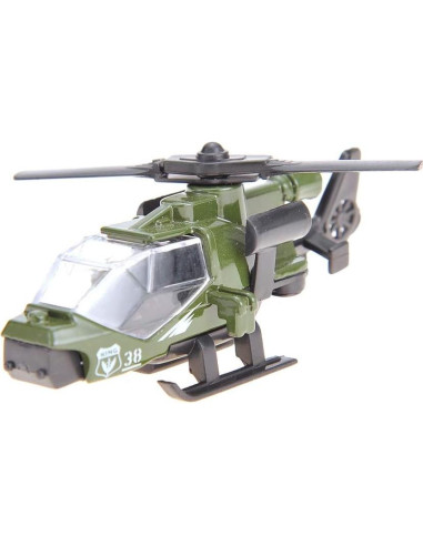 Conjunto de 6 Vehículos Militares Diecast PowerTRC - Tanque, Camión, Helicópteros