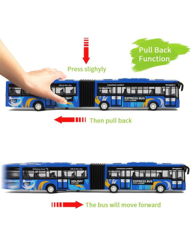 Juguete Autobús Urbano Crelloci 28 cm con Sonidos y Luces