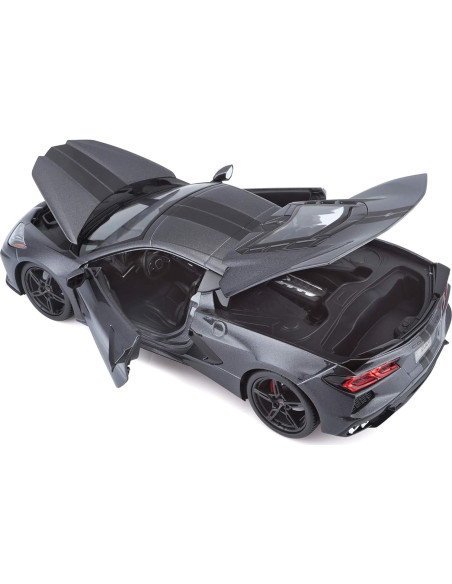 Maisto 1:18 Chevrolet Corvette Stingray Z51 Gris Edición Especial Maisto 1:18 Chevrolet Corvette Stingray Z51 Gris Edición Especial