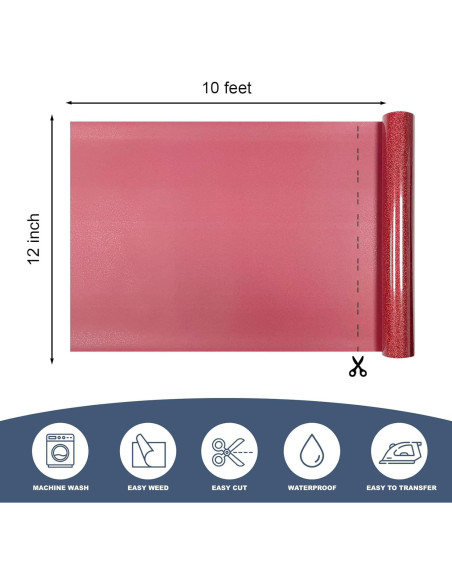 Vinilo de Transferencia Térmica MerryMade 30.48 cm Rojo Vinilo de Transferencia Térmica MerryMade 30.48 cm Rojo