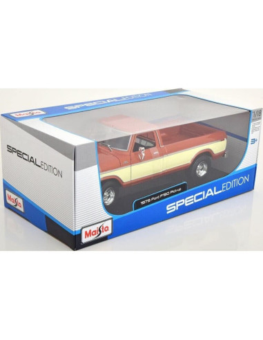 Maisto F150 Pick-Up 1979 a Escala 1/18 Marrón Coleccionable