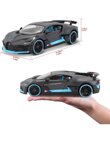 Maisto Bugatti DIVO 1:24 Edición Especial Gris Oscuro