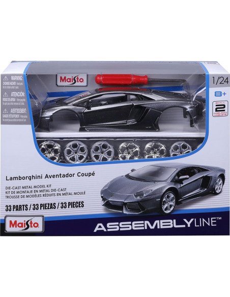 Maisto Kit de Modelo Lamborghini Aventador 1:24 Diecast Maisto Kit de Modelo Lamborghini Aventador 1:24 Diecast