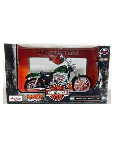 Maisto Modelo Harley Davidson 2013 XL1200V 1/12 Verde