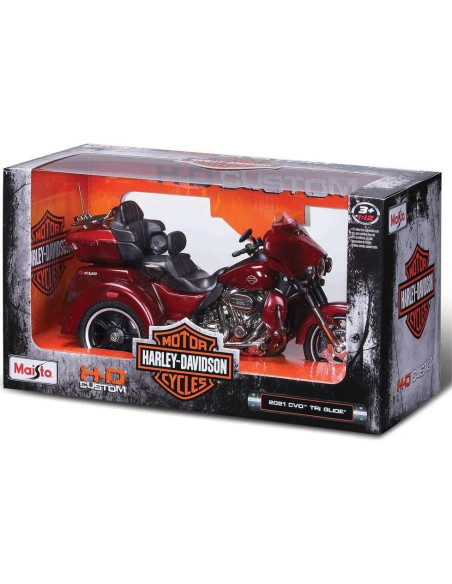 Maisto 1:12 Harley Davidson CVO Tri Glide Borgoña Maisto 1:12 Harley Davidson CVO Tri Glide Borgoña