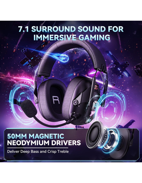 Auriculares Inalámbricos YPBDAN YP-1 Gaming 100H Bluetooth 5.3 Auriculares Inalámbricos YPBDAN YP-1 Gaming 100H Bluetooth 5.3