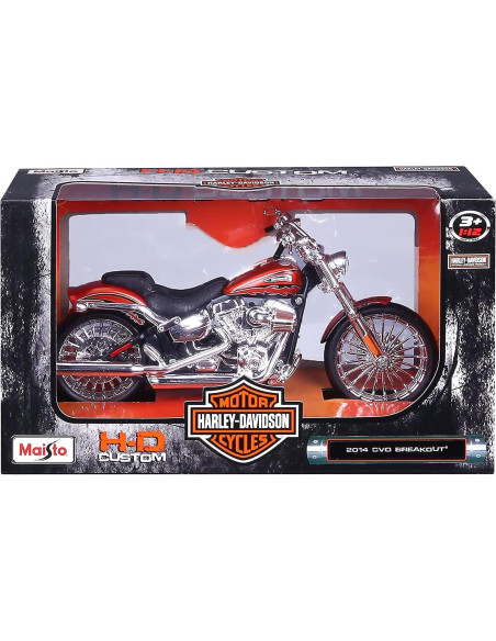 Maisto 2014 Harley Davidson CVO Breakout Modelo 1:12 Naranja Maisto 2014 Harley Davidson CVO Breakout Modelo 1:12 Naranja